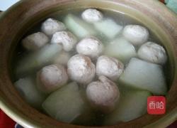 肉丸冬瓜汤的做法图解8