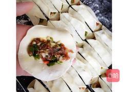 香葱猪肉锅贴~的做法图解4