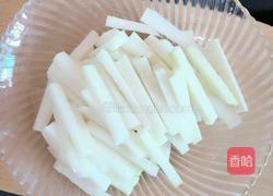 虾仁炒芥菜头的做法图解3