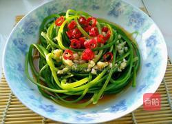 凉拌手撕蒜苔的做法图解9