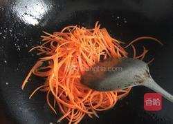 胡萝卜炒肉丝的做法图解4