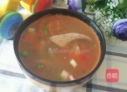 猪肝番茄汤的做法图解8
