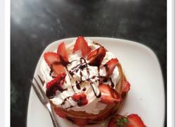 草莓松饼