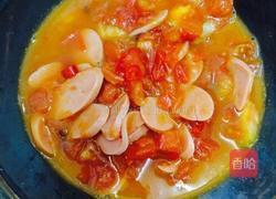 西红柿火腿面的做法图解3