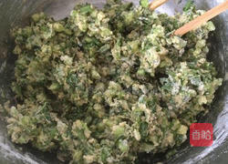 茼蒿丸子的做法图解5