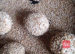 豆沙芝麻团的做法图解5