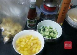 菠萝咕噜小油豆腐的做法图解1