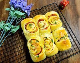 芝士培根面包卷