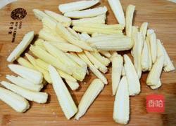 肉沫炒小玉米的做法图解2