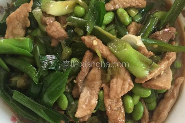 尖椒青豆炒猪肉