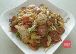 Illustration of how to make fried noodles 4