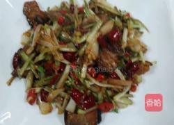 蕌子炒腊肉的做法图解4