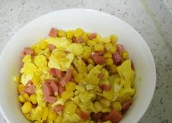 鸡蛋玉米炒火腿