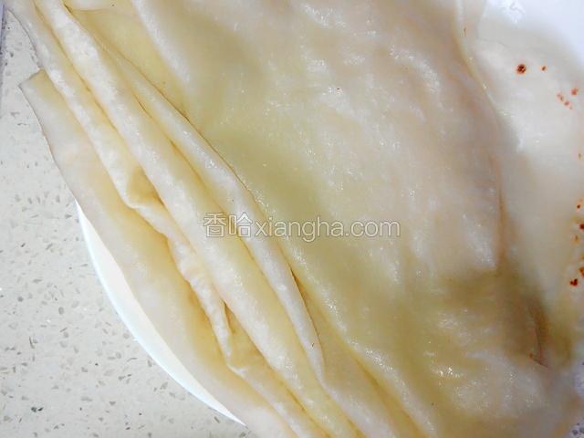 分层拨开装盘