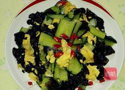 黄瓜木耳炒鸡蛋的做法图解8