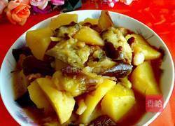 土豆炖茄子的做法图解6
