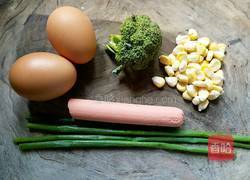 米饭鸡蛋煎饼的做法图解1