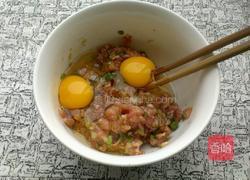 槐花肉末饼的做法图解4