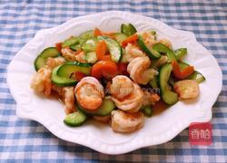 黄瓜炒虾仁的做法图解9