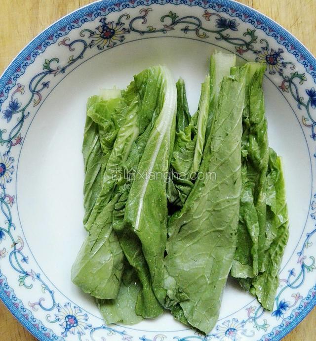 青菜洗干净