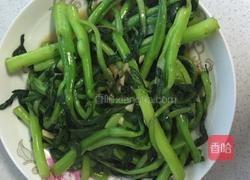 素炒菜心的做法图解4