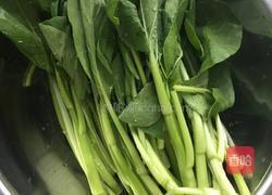 素炒菜心的做法图解1