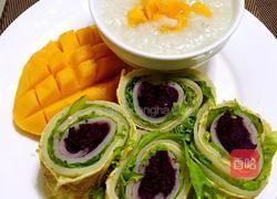 鸡蛋卷紫薯的做法图解5