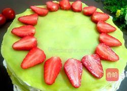 斑兰草莓千层蛋糕的做法图解19