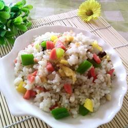 五彩蛋炒饭的做法[图]