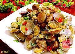 香辣姜葱爆炒花甲的做法图解8