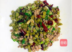 酸豆角炒肉沫的做法图解6