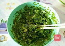 芹菜叶鸡蛋饼的做法图解4