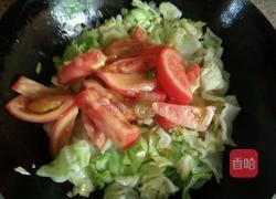西红柿炒包菜的做法图解6
