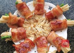 香煎培根金针菇卷的做法图解10