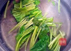 陈醋菠菜花生米的做法图解3