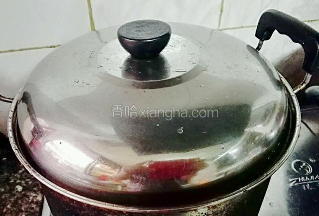 然后盖上盖子大火煲开然后转小火120分钟
