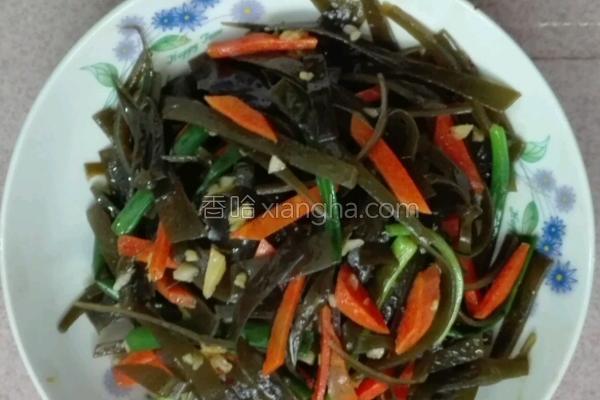 胡萝卜炒海带丝