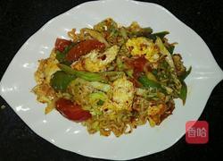 蛋炒方便面～小吃的做法图解9