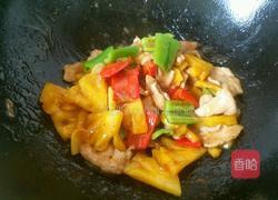 菠萝炒肉的做法图解11