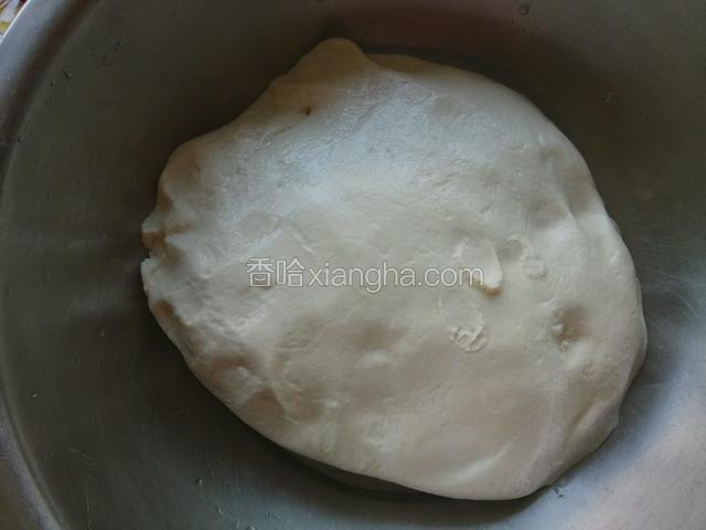 搅拌好的面团放温暖处饧发