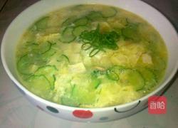 黄瓜鸡蛋豆腐汤的做法图解7
