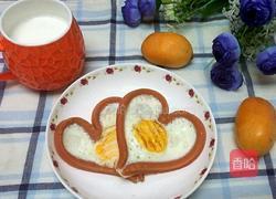 心形火腿煎鸡蛋的做法图解8