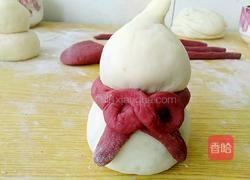 小雪人豆沙包的做法图解16