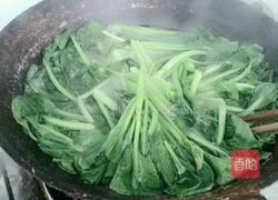 青菜炒蘑菇的做法图解2