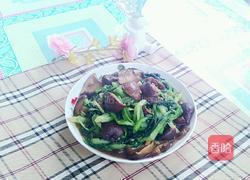 青菜炒蘑菇的做法图解5