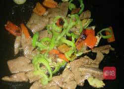 辣椒炒猪肝的做法图解9