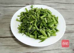 豆豉辣炒空心菜梗的做法图解2