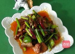 五花肉炒蒜苔的做法图解7