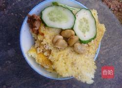 剩米饭鸡蛋饼的做法图解6