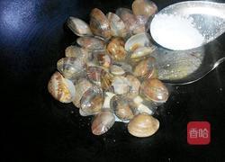 葱爆花蛤的做法图解7